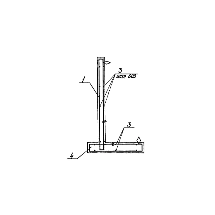 Подпорная стена бетонная ПСМ54.39-1